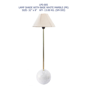 Luxury Contemporary <b>Table</b> <b>Lamp</b> with White Marble <b>Base</b> Elegant Designer Lampshade for Home Decor High Demand Bulk Factory Price - Product Image 5
