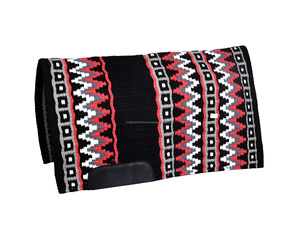 Wholesale Custom Logo Western Horse Saddle <b>Pad</b> Indian Wool <b>Felt</b> Suede Patches with Fabric Lining Equestrian Saddle <b>Pads</b> - Product Image 1