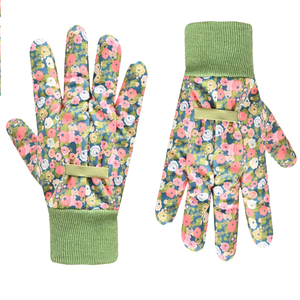 Guantes de Trabajo Elásticos para Mujer, Resistentes al Agua, a las Perforaciones, de Poliéster/Algodón con Rayas Metálicas, para Jardinería, Desmalezado y Plantación - Product Image 4