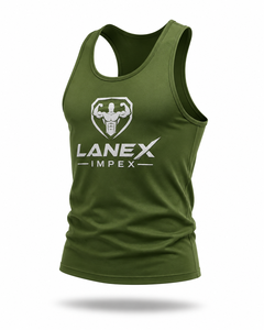 Débardeur de sport vert olive personnalisé pour homme – Maillot de fitness sans manches, gilet de musculation, chemise d'entraînement à séchage rapide, vêtement de sport athlétique - Product Image 2