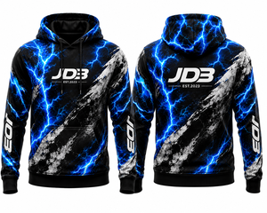Sweat-shirt à capuche pour homme personnalisé JDB, impression intégrale, en polaire polyester, fabricant OEM ODM - Product Image 2