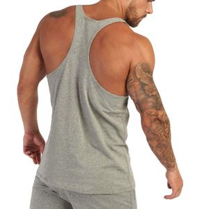 Camiseta sin mangas personalizada de poliéster transpirable para gimnasio y Fitness para hombre, ropa deportiva lisa en blanco, servicio OEM disponible, novedad de 2025 - Product Image 3