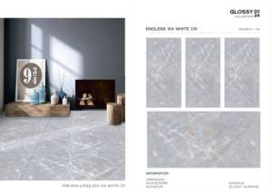 Carreaux de porcelaine émaillée polie à surface brillante de qualité supérieure, conçus pour une pose large sur sols et murs, rehaussant l'intérieur. - Product Image 3