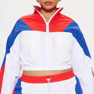 Ensemble coupe-vent unisexe pour femme, col montant, en tissu à mémoire de forme, idéal pour toutes les saisons - Vente en gros - Product Image 4