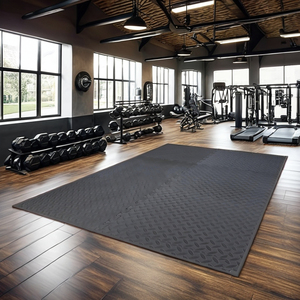 60x60cm 10mm 40 Degree Odorless EVA Mat for <b>Yoga</b> Studios & Gyms Shock-Absorbing Washable - Product Image 1