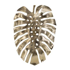 Adesivo da parete con foglia di Monstera dorata 24,8x17,3x2 pollici, in vinile decorativo intricato per casa o ufficio - Product Image 3