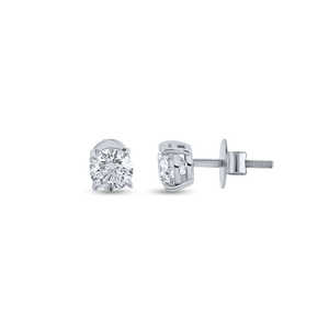 Boucles d'oreilles fines en diamant solitaire - Product Image 3