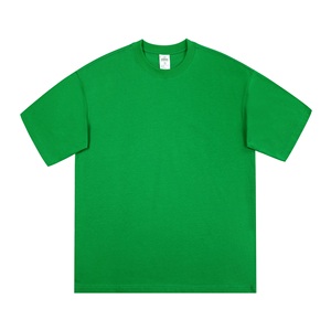 T-shirt personnalisé pour homme en polyester et coton, coupe ample, col rond, respirant, jersey uni, décontracté, pour l'entraînement, avec logo sérigraphié - Product Image 3