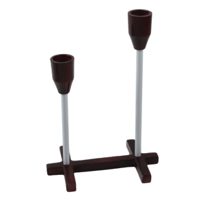 <b>Silver</b> Painted Design Iron Candle Stand With Black Marble Base Design Best for Home Tabletop Decor at Cheap Price Candle Holder - Product Image 5