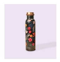 Botella de Agua de Cobre Hecha a Mano, Moderna, para Hidratación Diaria, Estilo Ecológico, Viajes, Diseño Artístico, Apta para Adultos