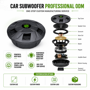 <span class=keywords><strong>Subwoofer</strong></span> Activo de 10 Pulgadas para Auto con Amplificador Integrado, Precio de Fábrica ODM, <span class=keywords><strong>Subwoofer</strong></span> para Llanta de Repuesto <span class=keywords><strong>Pioneer</strong></span> - Product Image 4