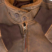 Blouson Aviateur Homme EDGE MOTO en Toile Hiver, Design Personnalisable, Respirant, Séchage Rapide, Col Montant en Cuir Véritable