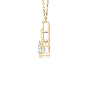 Colgante de Diamante Redondo con Certificado IGI, Diseño de Nudo Celta, para Mujer, Oro de 10K, 14K, 18K, Plata 925, 935, Joyería Fina - Product Image 4