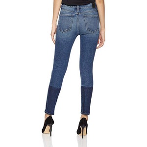 Pantalones Vaqueros Rectos Personalizados al por Mayor para Mujer, Corte Regular, Cintura Media, Ecológicos, 100% Algodón, Transpirables, de Secado Rápido, para Verano - Product Image 2