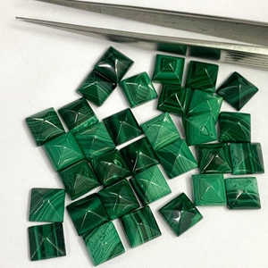 10mm Natural <b>Malachite</b> Square Pyramid Cabochon Customized Healing Crystals Stones Bulk Wholesalers Online Shopping Trending Deal - Product Image 1