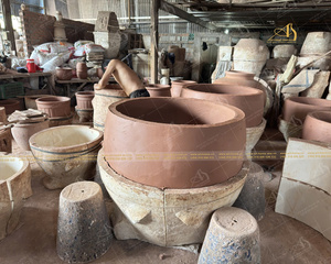 Juego de Macetas de Cerámica Modernas AN851H24 de Art-home, Macetas de Cerámica Kaoli de Alta Calidad con Acabado Galvanizado para Decoración del Hogar y Jardín - Product Image 4