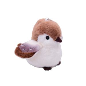 Porte-clés en peluche d'animaux volants : mini-oiseaux doux, jouets en peluche (moineau, pingouin, perroquet), poupées en peluche, porte-clés Dodos, jouets porte-clés en peluche d'oiseaux - Product Image 1