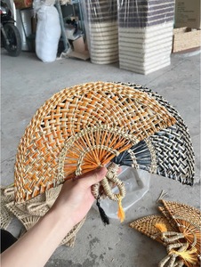 Bamboo Folding Hand Fan Wholesale Supplier Handmade Vintage Handheld Fan Party Wedding Decoration - Product Image 3
