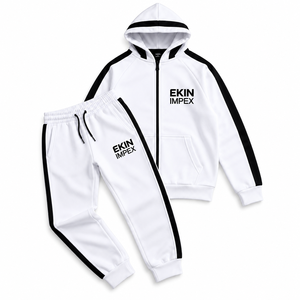 Conjunto Deportivo Personalizado OEM para Hombre, Sudadera con Capucha y Cremallera Completa, Ropa Deportiva para Correr, Entrenamiento y Actividades - Product Image 3