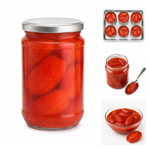 Tasty Best Rate Made In Vietnam Top Selling Best Quality Roma Tomatoes In Tomato Juice Mason Jar 1050ml - Product Image 2
