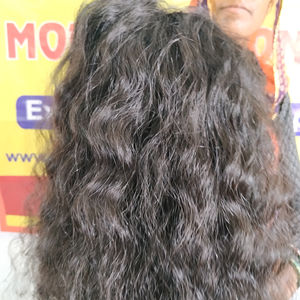 Extensiones de Cabello Humano Virgen Ondulado Natural Indio Remy Negro para Mujer, Súper Doble Trama, Cutícula Alineada, al por Mayor - Product Image 4