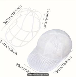 Sac de nettoyage pour casquettes de baseball, support de nettoyage pour casquettes, sac de nettoyage pour casquettes pour machines à laver - Product Image 6