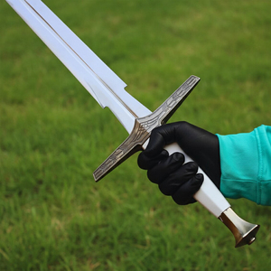 Épée blanche de sorcier en acier inoxydable, Giralt de Ravia, épées vikings médiévales, fourreau décoratif - Product Image 6