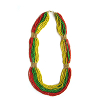 Collier en perles acryliques indiennes faites à la main Saffron Heritage, élégant, pour femmes, à porter en soirée, bijoux de qualité supérieure à prix de gros