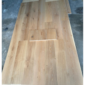 Planche de parquet en chêne blanc à 2 couches, largeur 6 po, système de jointure mâle et femelle, gris clair, sélection classique, brossé, finition UV - Product Image 5