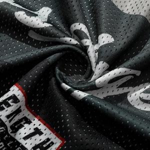 เสื้อยืดบ็อกซี่โอเวอร์ไซส์สำหรับผู้ชายเสื้อครอปโชว์ไหล่เสื้อกีฬาแห้งเร็วออกแบบได้ตามต้องการ - Product Image 5