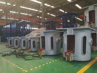 Fourneau à induction électrique industriel HTGP 1000KG 1 2T Ton pour la fonte du fer, four de fusion pour l'acier Stanley