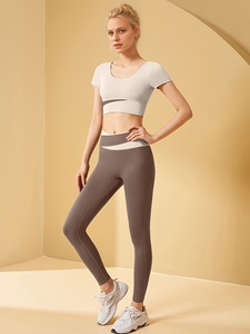 Wholesale Fitness Clothes for Gym Wear Women Sets 3 Pieces <b>Yoga</b> <b>Jackets</b> Workout Leggings Sports Bras Top Sportswear Set - Product Image 5