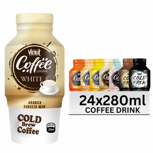 กาแฟอาราบิก้า โรบัสต้า โคลด์บรูว์ 280 มล. VINUT เวียดนาม รุ่น 29 ปราศจาก GMO ปราศจากนม ปราศจากกลูเตน โรงงานผลิต OEM/ODM โดยตรง - Product Image 1