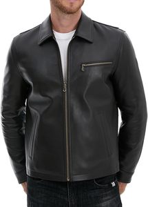 Blouson de motard en cuir véritable pour homme de haute qualité, fermeture éclair, logo personnalisé, élégant, hiver, OEM, vente en gros, nouvelle marque 2026 - Product Image 2
