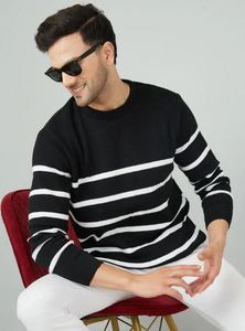 Men's Stylish <b>Cable</b> Pattern Knitwear Comfortable Everyday Winter Knit Sweater On Sale Price By Supplier - Product Image 2