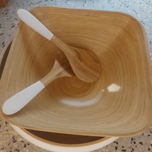 ชุดชามสลัดและเซิร์ฟเวอร์สลัดไม้ไผ่เป็นมิตรกับสิ่งแวดล้อมสำหรับบ้านและร้านอาหารชามผสมทำในเวียดนาม - Product Image 4