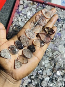 Gemas Trimurti, Super Siete Natural, Cabujones de Formas Mixtas de 15-25 mm, Piedras Sueltas para Joyería, de Rajasthan - Product Image 2
