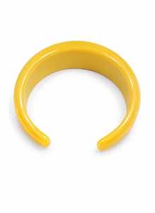 Handmade Burgundy Wine Resin Bangle Chunky Tapered Open C Shape Resin Craft Wrist Cuff Bracelet Women Jewelry Wholesale - Product Image 2