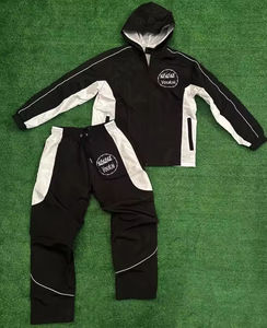 Chaqueta cortavientos personalizada estilo streetwear con cremallera, 100% nailon, con parches, para hombre, ideal para gimnasio y deporte. - Product Image 1