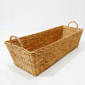 Woven Rattan <b>Bread</b> <b>Basket</b> with Linen Liner Braided Handle Rectangular Serving <b>Basket</b> for Bakery Cafe Home - Product Image 5