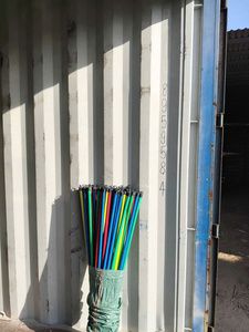 Bâtons en bois mélangés 4 couleurs, manche de balai en PVC, vente en gros Vietnam / Manche de balai recouvert de PVC - Product Image 1