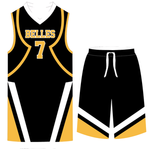 Uniforme de Baloncesto Sublimado, Conjunto de Camisetas y Pantalones Cortos Personalizados para Equipos, Logotipo Impreso OEM, Ropa Deportiva Transpirable de Secado Rápido - Product Image 4