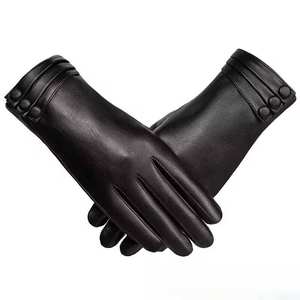 Gants en cuir PU de qualité export pour les sports d'hiver, légers, compatibles écran tactile, unisexes, fabrication professionnelle - Product Image 6