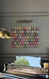 Wholesale <b>Large</b> Colorful Resin Chain Link Modern Handmade Wedding Diwali DIY <b>Wall</b> Art Custom Size Hanging <b>Decor</b> for Home Craft - Product Image 3