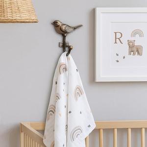 Crochets muraux doubles en métal peu encombrants, robustes, en fer, pour la maison, l'hôtel et le bureau - Product Image 6