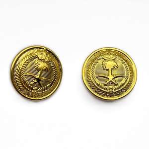 Botones Personalizados con Eslabón Dorado, Logotipo Grabado, Diseño Decorativo, Lavables, Ecológicos, de Aleación de Cobre y Zinc Pulido de Alta Calidad - Product Image 2