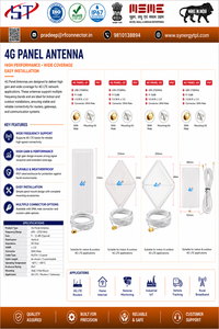 Antena de Panel 4G LTE, Amplificador de Señal Externo, Montaje en Techo, Interior/Exterior, SMA Macho, IP67, para Router, Gateway, IoT - Product Image 1
