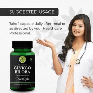 สารสกัดแปะก๊วย 60 แคปซูลสำหรับผู้ทานมังสวิรัติ |   อาหารเสริมสมุนไพรป่า |   บรรจุภัณฑ์ขวด |   รับผลิตสินค้าภายใต้แบรนด์ของลูกค้าและ OEM - Product Image 2