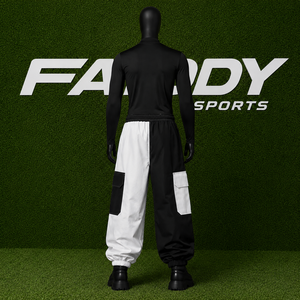 Pantalon de ski ample imperméable coupe-vent pour homme et femme, style cargo oversize, techwear, streetwear, bicolore - Product Image 3