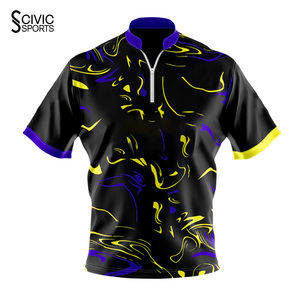 Venta al por Mayor de Camisetas de Boliche Personalizadas Sublimadas Reversibles de Talla Grande, Duraderas, Transpirables, de Spandex/Algodón, Económicas para Equipos - Product Image 5